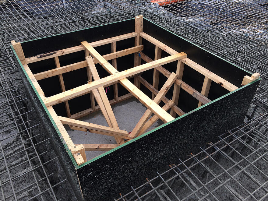 Reinforced stormwater pit formwork Reinforced stormwater pit formwork